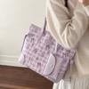 Korean Style Bow Crossbody Bag Spring New Carto Print Shoulder Handle Bag for Women Comfortable and Versatile  Storage Bags