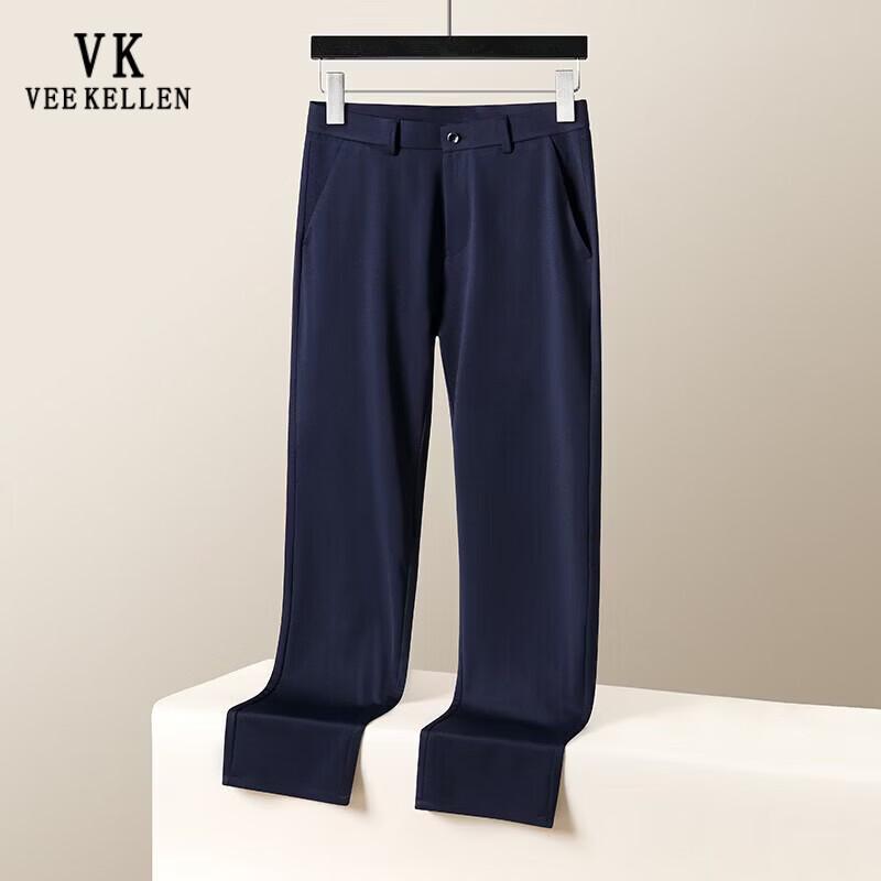 VEE KELLEN Men's Ice Silk Straight Leg Casual Pants