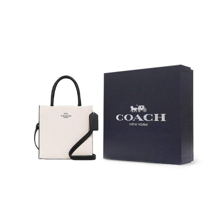Coach Cally Cow Leather Handbag , Shoulder Bag , Crossbody Bag Mini Women's White (Unisex) Handbags CE598 SVNOK