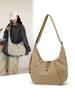2026 Summer Women's Lightweight Nylon Crossbody Bag - Large Capacity, Simple, Casual, Commuting Style