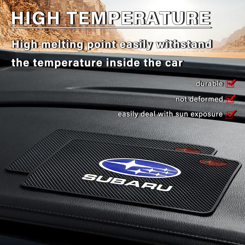 Badge de Voiture Style Tapis Antidérapant Tableau de Bord Central Coussin Antidérapant Intérieur Pour Subaru XV BRZ WRX STI Forester Ascent Impreza Legacy Outback Levorg