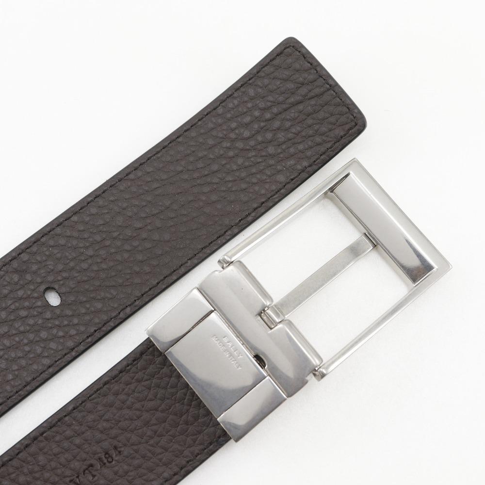 BALLY Shiffy Reversible belt MBB02L VT484 Black / grey Calfskin mens Used