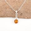 Glorious Citrine Gemstone Jewelry, 925 Solid Sterling Silver Jewelry, Handmade Silver Chain Pendant Gift For Mom