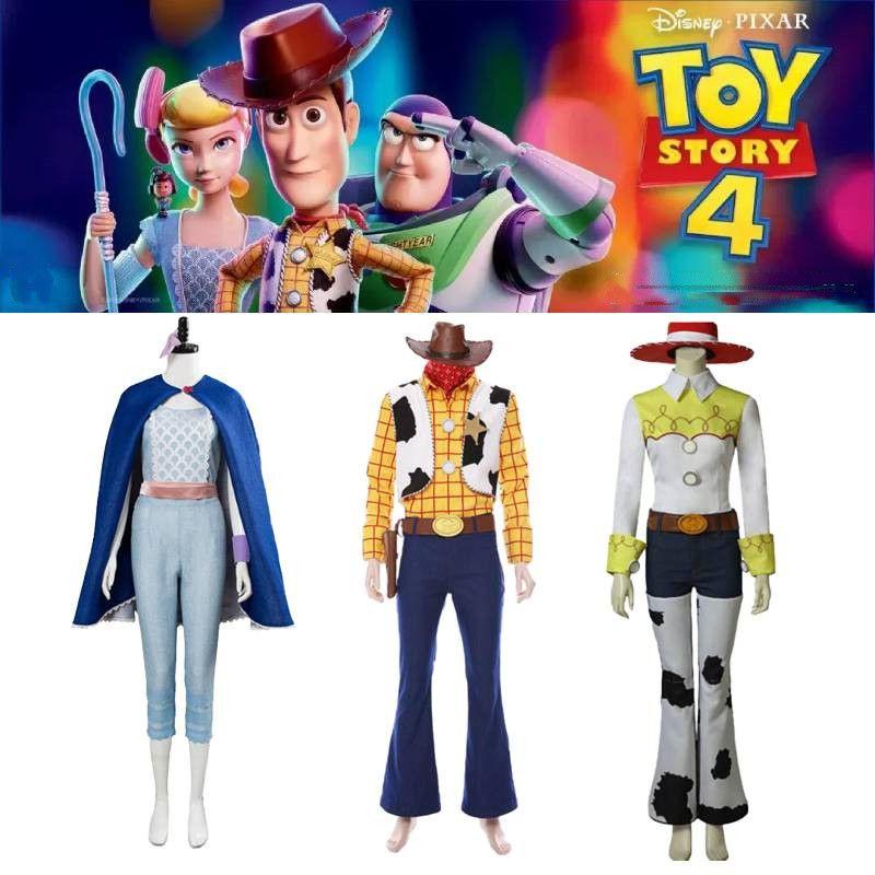 Get Ready For Adventure With Toy Story Woody Bo Peep Jessie Cosplay Stage Costumes