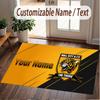Custom Rug Hull City Pattern Print Name Text Soft Non‑Slip Floor Carpet for Home Indoor Decoration