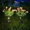 Solar Gardenia Flower Outdoor Garden Lights