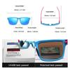 KDEAM Brand Men Square Polarized Sunglasses Colorful Design Cool Fashion Women Shades Summer Sun Glasses Mirrored Coating Lens