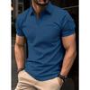 Men's Daily Casual Polo Shirt with Collar Buckle