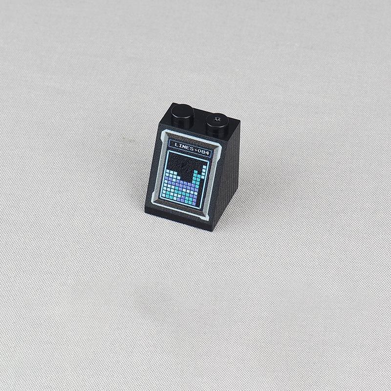 

Non-Toxic Moc 10Pcs Printed 3678 Game Screen Pattern Building Blocks 3678Pb Russia Time House Decoration Bricks Particle Toy Children Gift