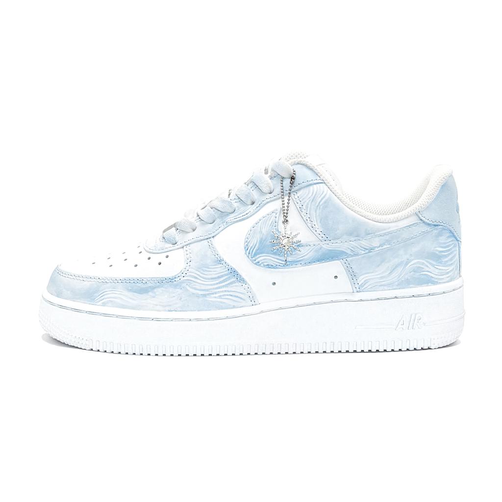 Nike Air Force 1 Blue Sea, First Culture Slip Resistant Abrasion Resistant Balance CW2288-111(TeamTwo-nbag)