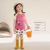 LUSON Toddler Girls' Color Block Raglan T-shirt