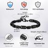 Vnox Black Round Byzantine Link Chain Bracelets, Stylish 2026 New Stainless Steel Wristband, Handmade Punk Rock Jewelry
