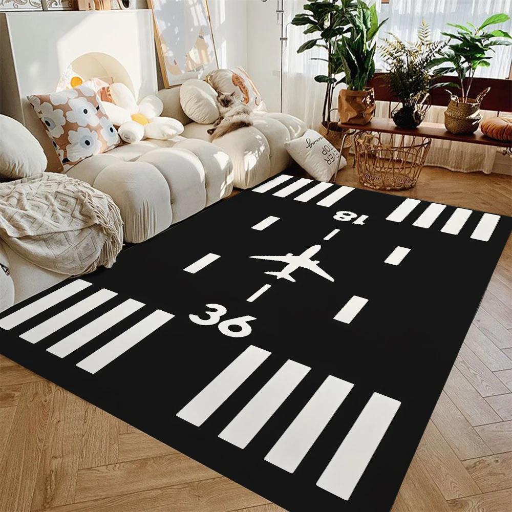 

Airport Rug Fly Rug RunwayCarpet Living Room Kids Rug Non-Slip Floor Mat Area Rug Kids Room Rug Gift for Kids 40x60CM