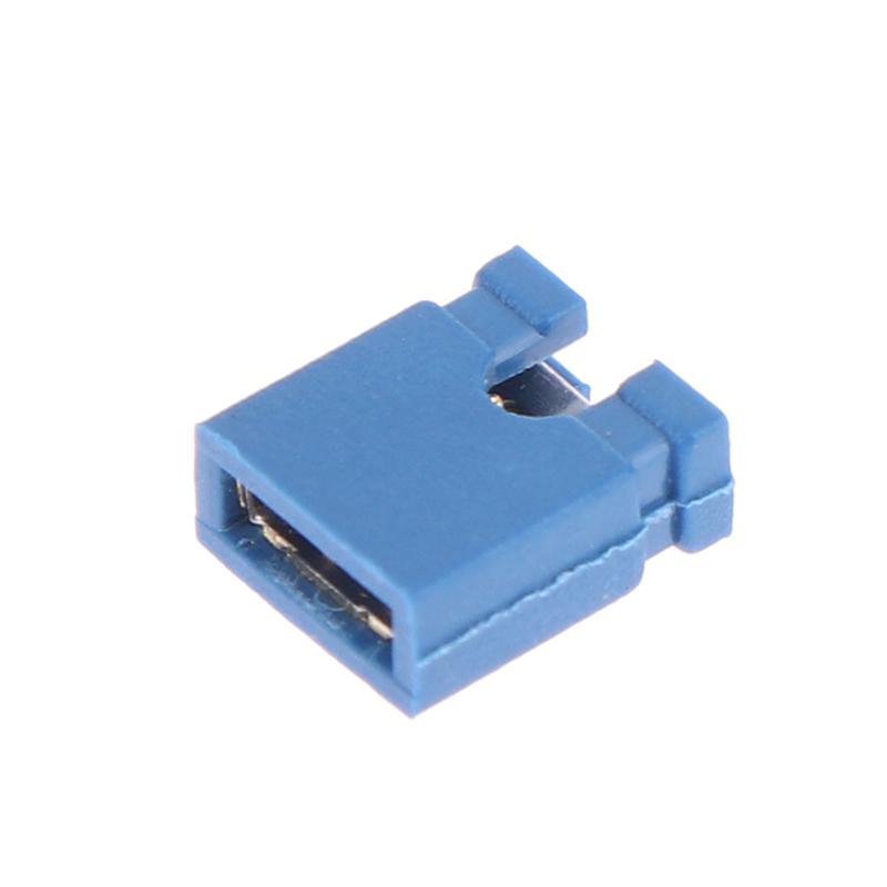 100Pcs Pitch Jumper Shorted Cap & Headers & Wire Housings 2.54Mm Shunt Shorting Block Pin Connector Cap