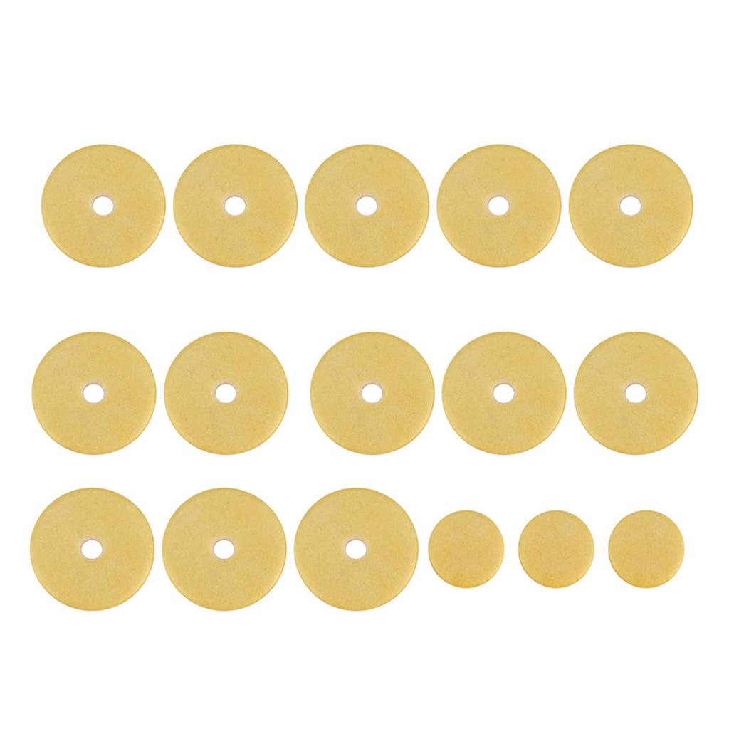 Zestaw podkładek do fletu Wielu dla Akcesoriów Instrumentów Dętych, Podkładki 16-elementowe, Rozmiary,