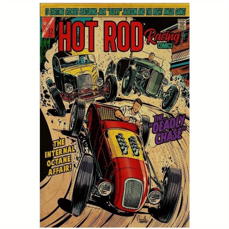 Automotive Metal Decorative Painting: Gifts for Car Lovers Garage Home Style