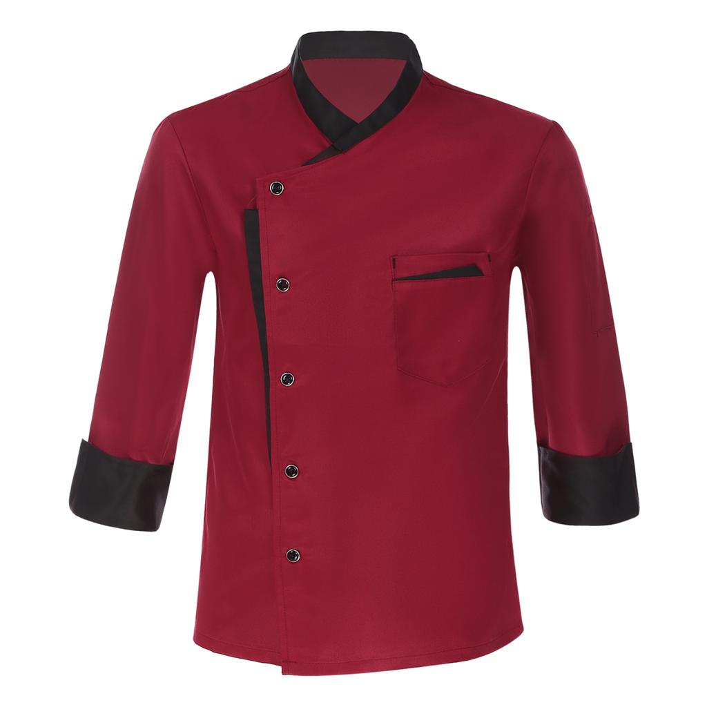 Vestes De Chef Professionnel Veste De Cuisinier Unisexe Hommes Restaurant Uniforme De Chef, Manche Longue Cuisine Cuisine Vêtements De Travail Veste, Professionnel Restauration Serveur Salopette Tenu