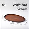 Ovale Serviertabletts, Geschirr, Dessert, Tee, Untertasse, Untersetzer, Kaffee-Untersetzer, Holzteller, Aufbewahrung, Lebensmittel-Display, Home Hotel Decor