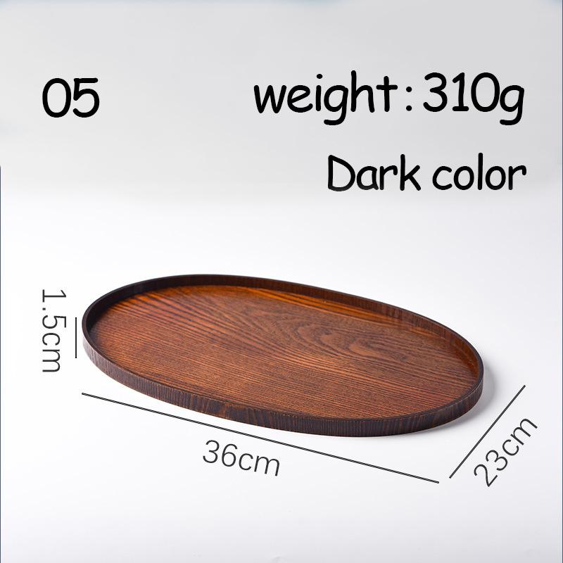 Ovale Serviertabletts, Geschirr, Dessert, Tee, Untertasse, Untersetzer, Kaffee-Untersetzer, Holzteller, Aufbewahrung, Lebensmittel-Display, Home Hotel Decor