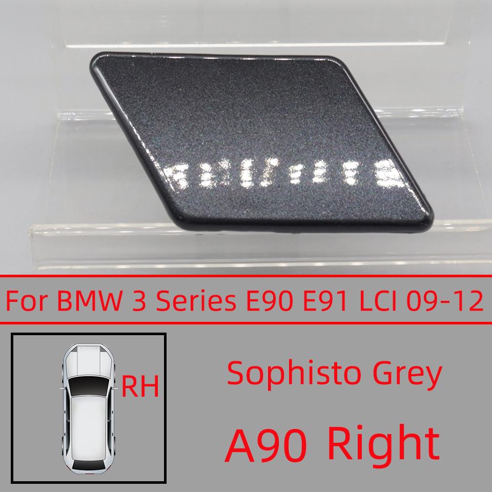 Headlight Washer Nozzle Cover For BMW 320 325 328 330 335 E90 E91 LCI 2009-2012 Sprayer Lid Cap Painted Washer Jet Cover Cap