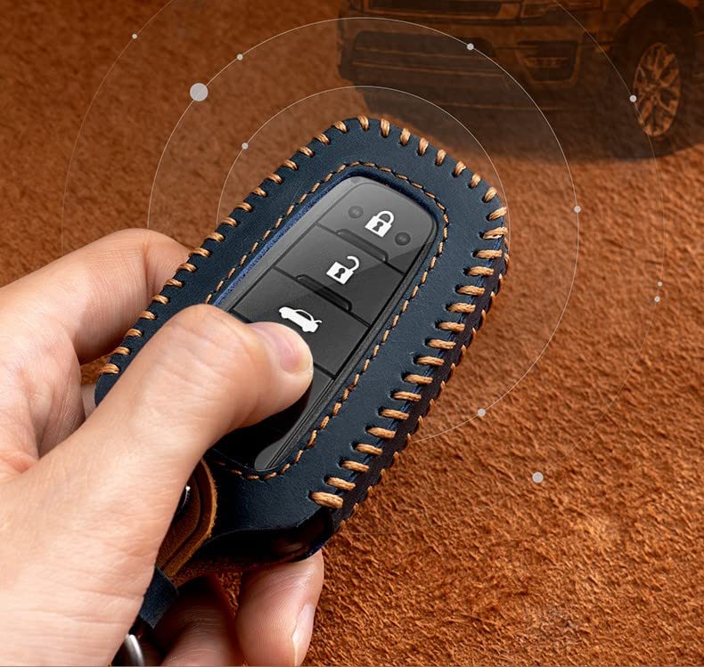[VARIOUSLINES] Genuine Leather Key Cover, Alphard 30 Series Late Key Case, Vellfire 30 Series Late Key Cover, Key Case, Black