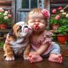 5d Diy Diamond Painting Girl Dog Portrait Diamond Embroidery Seaside Full Round Drill Cross Stitch Kits Gift