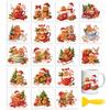 18Pcs Plastic Silhouette Paper for Lighting Decoration Paper Cut Light Box Gingerbread Man 100x90mm