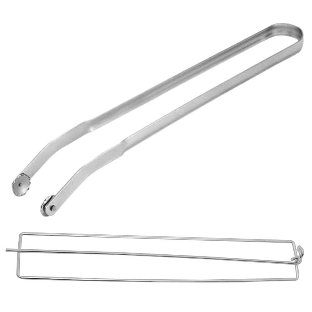 

1/2 шт. Щипцы для переворачивания колбасок барбекю из нержавеющей стали Щипцы для барбекю с длинной ручкой Кухонные щипцы Легко переворачивать пищевые инструменты для приготовления пищи