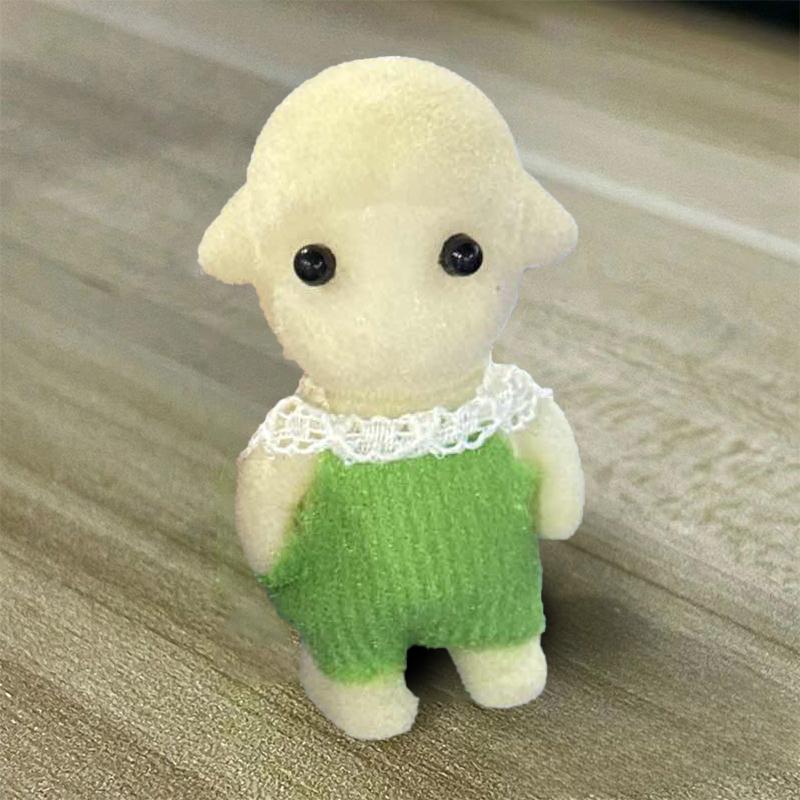 

Лісова сім я тварин Фігурка Слон Овець Flocking Shaggy Фігурка Модель Іграшка для дитини День Народження Подарунок