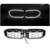 Front Kidney Diamond Grille Grill Center Grid Mesh With LED Light For BMW 3 Series G20 G21 M-Sport 320i 325i 330i LCI 2022-2024