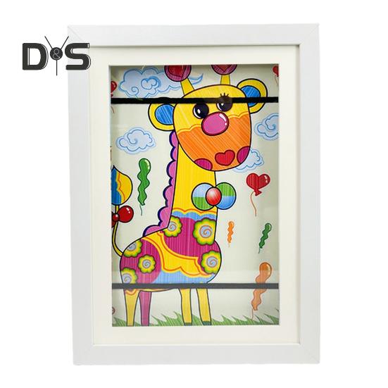 

Магнитная рамка для детского рисунка с эластичной лентой, открывающаяся спереди, для гостиной, галереи, настенного украшения, детской картины, рисунка, фоторамки