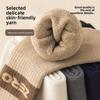 Male Autumn and Winter Plus Velvet and Thick Hair Ring Skin Delicate Towel Bottom Sleep Anti Pilling Tube Socks