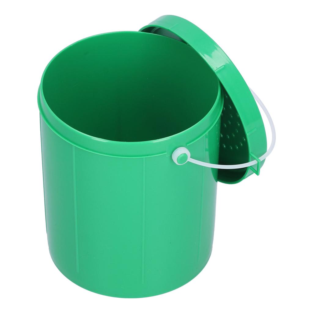 Plastic Portable Lure Fishing Bait Earthworms Bucket Breathable Vent Tackle Box with Handle
