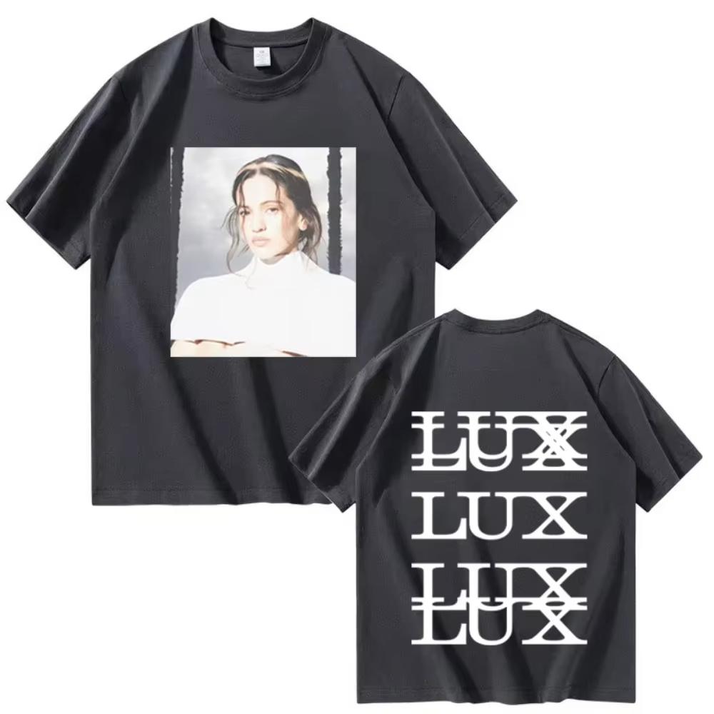 Rosalía LUX T-shirt Nuovo Album Harajuku Grafica Oversize Uomo Donna Manica Corta Top Moda Maschile Accogliente Musica Pop Streetwear