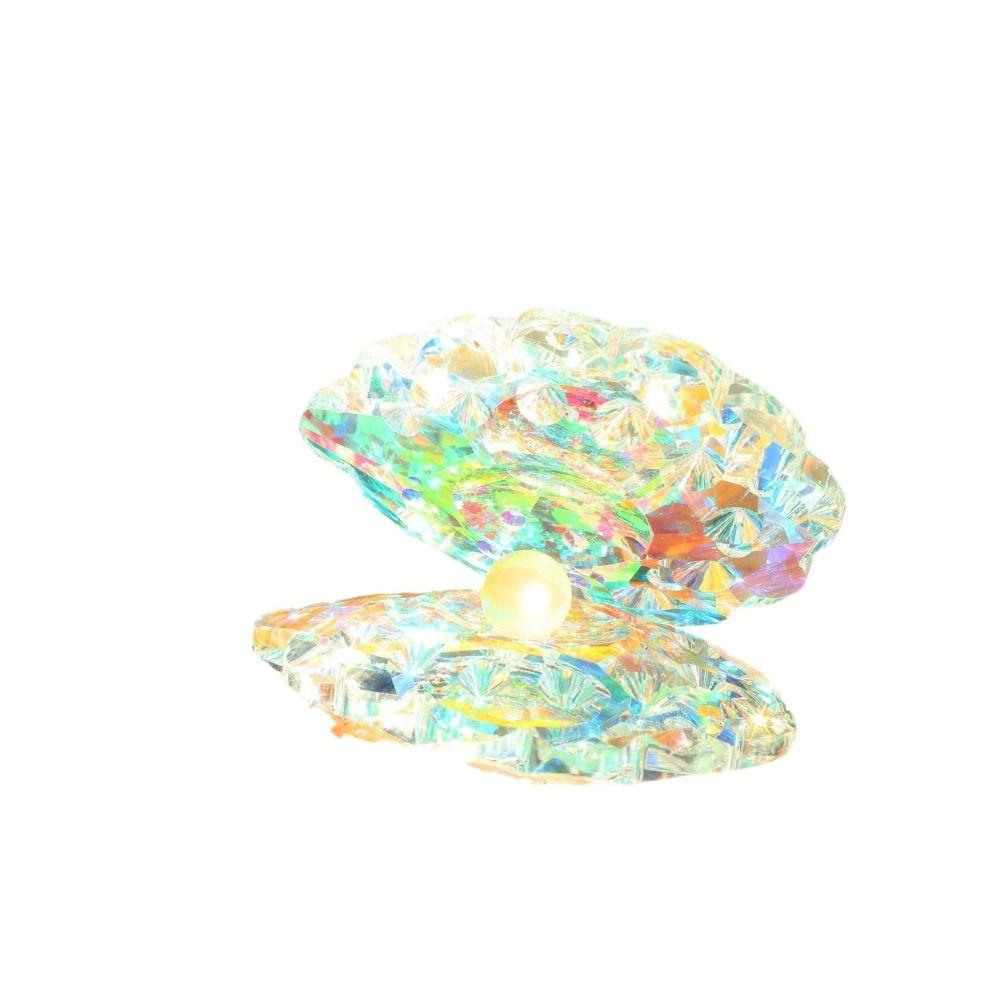Creative Crystal Figurine Colorful Miniature Statue Home Decoration Crystal Shell Jewelry Girl
