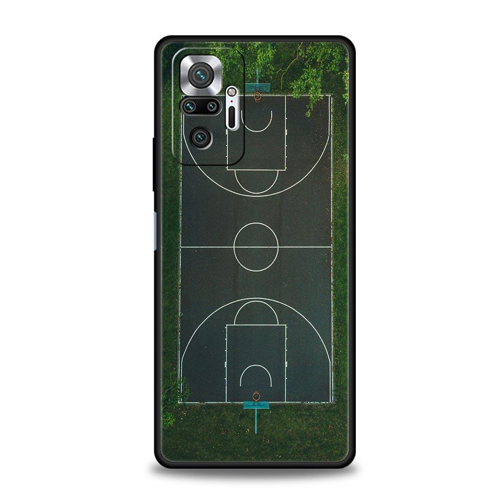Sport teren de baschet pentru Xiaomi Redmi Note 12 5G Husă de telefon 10C 10 11 9 8 Pro Plus 9S 7 8T 9T 9A 8A 9C K50 K40 Husă de jocuri