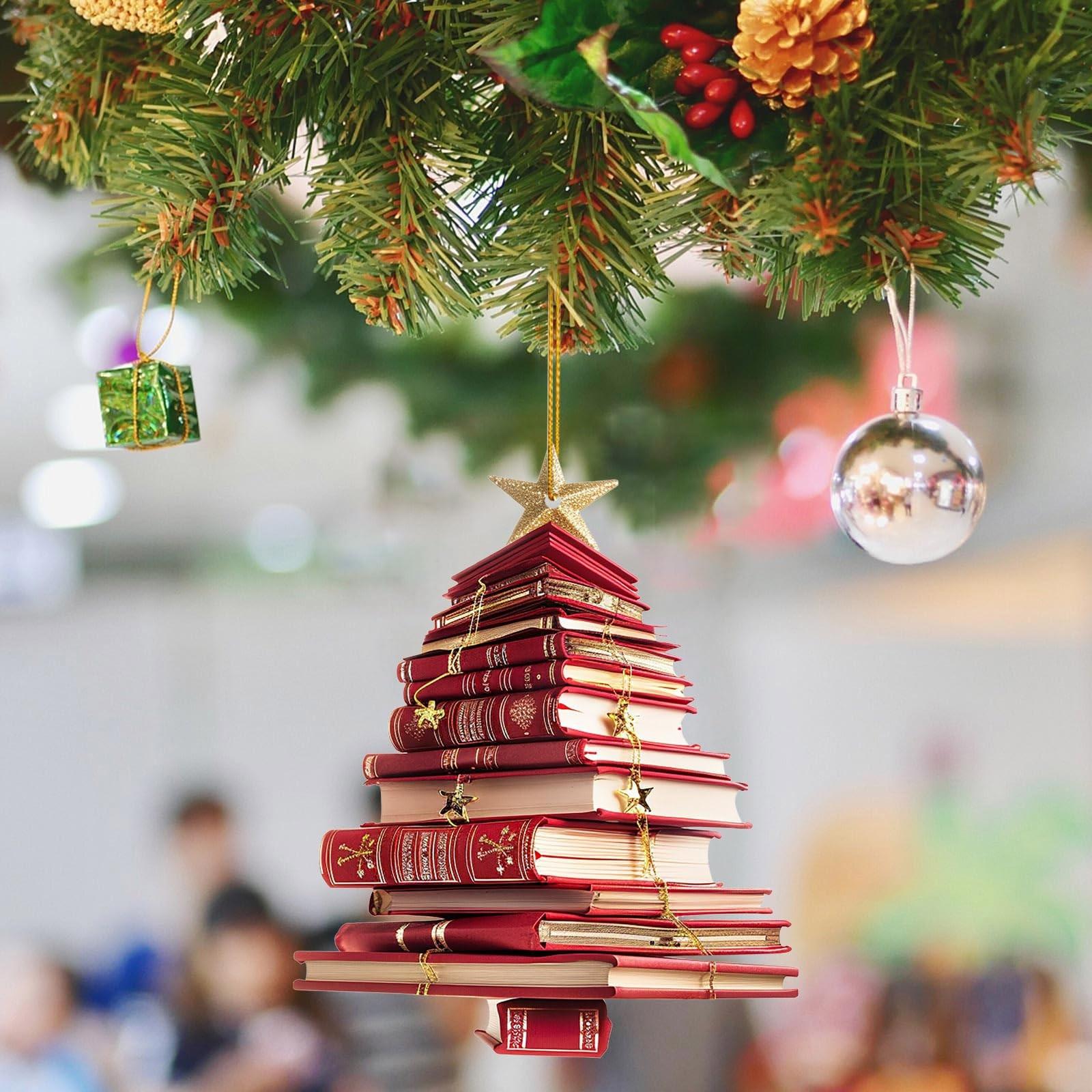 

Рождественская елка подвесная книга акриловое украшение One Size