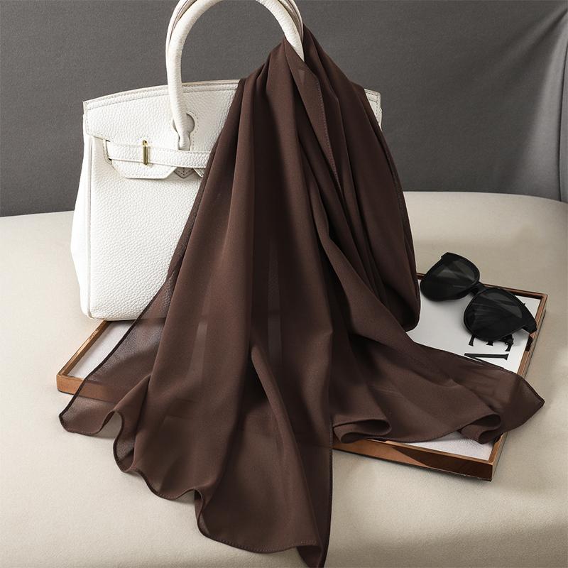 

Модный шифоновый хиджаб, платки, шарфы, женские однотонные головные повязки, женские хиджабы, шарфы, женские платки, мусульманская вуаль, Nnew