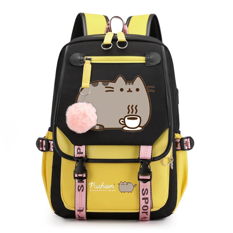 Cartoon Cute Printed School Bag Outdoor Travel Oxford Cloth Backpack