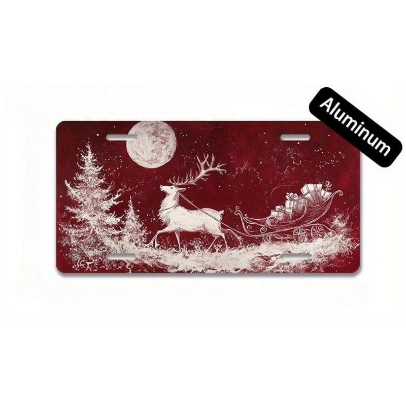Motorcycle Souvenir License Plate, Metal Auto Wall Decor 15x30cm