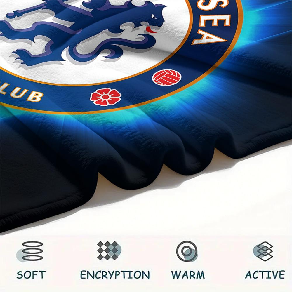 Chelsea FC Flanelldecke, Hohe Qualität, Bequem für alle Jahreszeiten, Heimdekoration, Wärme und Komfort