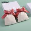 Simple Solid Color Velvet Jewelry Small Packaging Pouches Ribbon Drawstring Bag Gift Necklace Bracelet Earrings Storage Bag