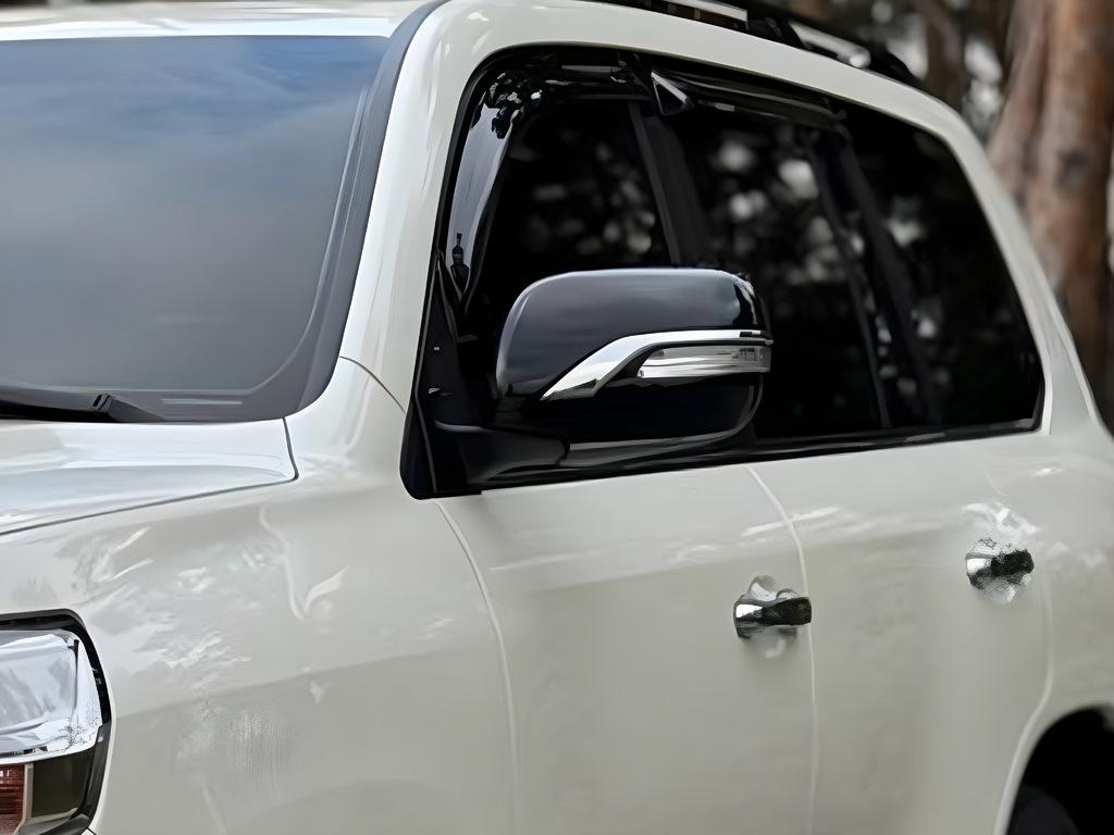 

Кришки дзеркал (з повторювачем, стиль 2016) Чорний колір для Toyota Land Cruiser 200