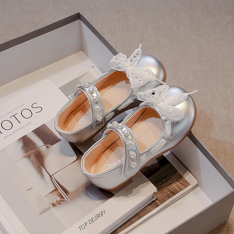 

Модная женская обувь, милые кожаные туфли, стильные туфли-бантики, туфли принцессы, туфли с мелким вырезом, туфли с закрытым носком 34 серебряный