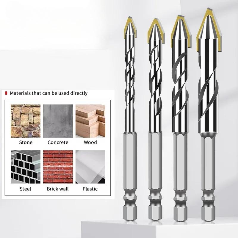Bit Concrete Slab Drill Bit Screw Drill Bit Carbide Hexagonal Shank Tilt Eccentric Diamond Ceramic Cement Drill