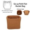 EverToner Portable Travel Organizer Felt Cosmetic Bags Insert Liner Purse For Go-ya Petit Flot Bucket Bag Women Storage Bags