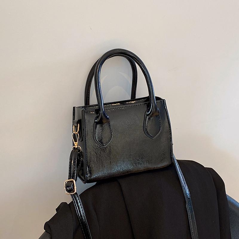 Stylish Mini Handbag For Women Versatile And Trendy Pu Leather Shoulder Bag In Pink Beige Purple Silver And Black