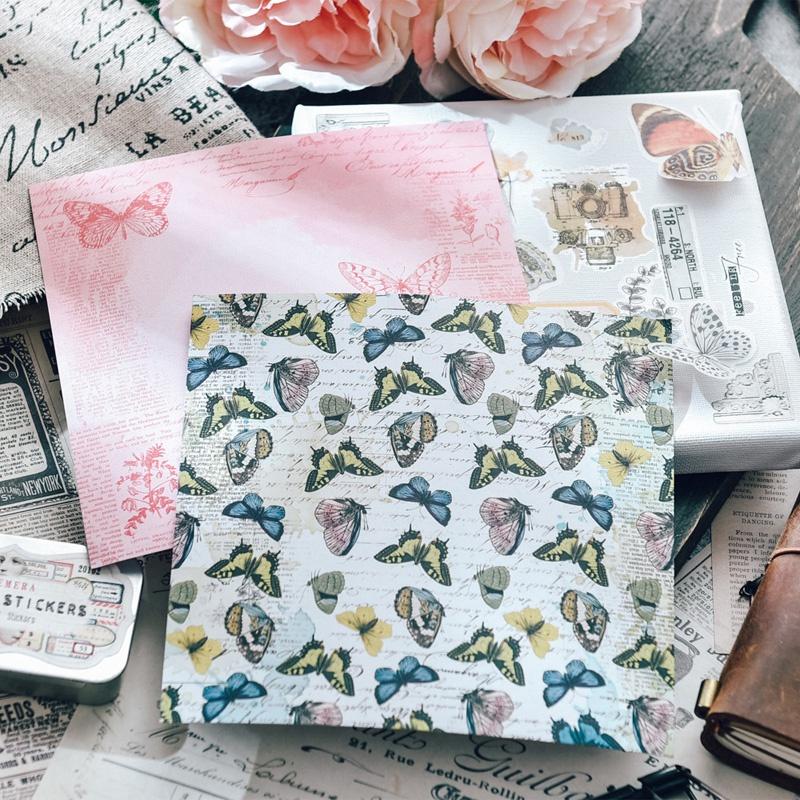 6-inch Fairy Theme DIY Photo Album Scrapbook Hand Account Background Paper Card Making Background Paper Single Side 12 Patterns