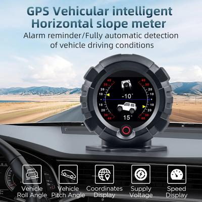 X95 Head Up Display GPS HUD Slope Meter Car Accessories HUD Auto Electronic Speedometer MPH KMH Speed Pitch Tilt Angle Altitude