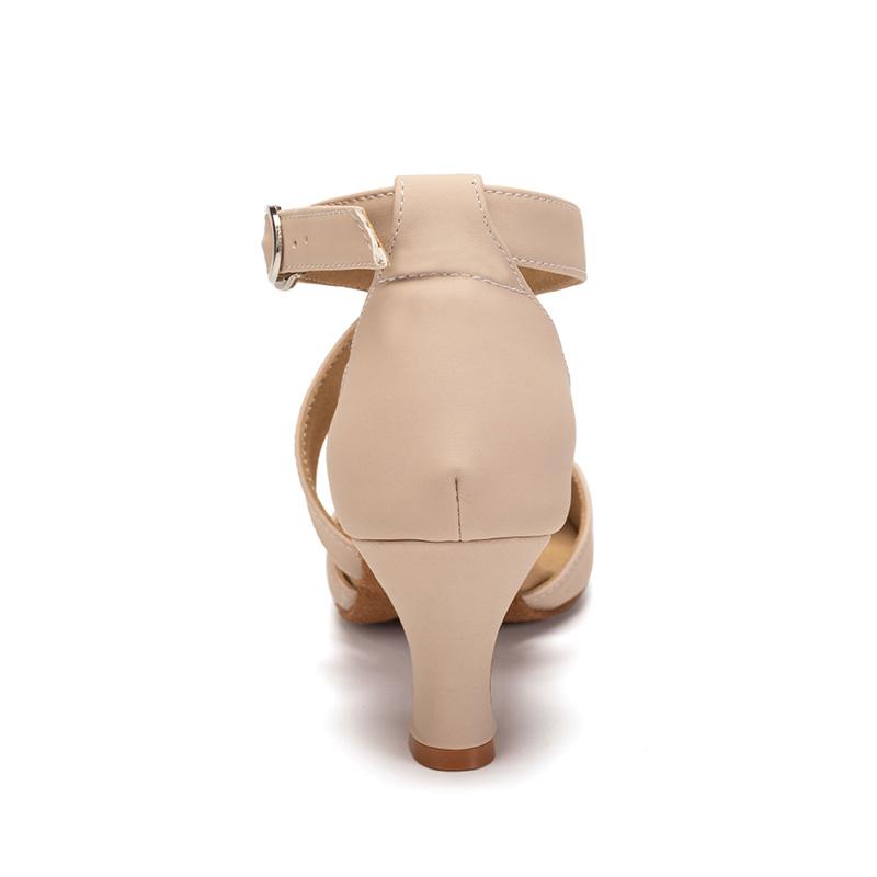 6,5 cm Absatz Damen Damen Mädchen Schwarz Latin Tango Ballsaal Tanzschuhe Salsa Indoor